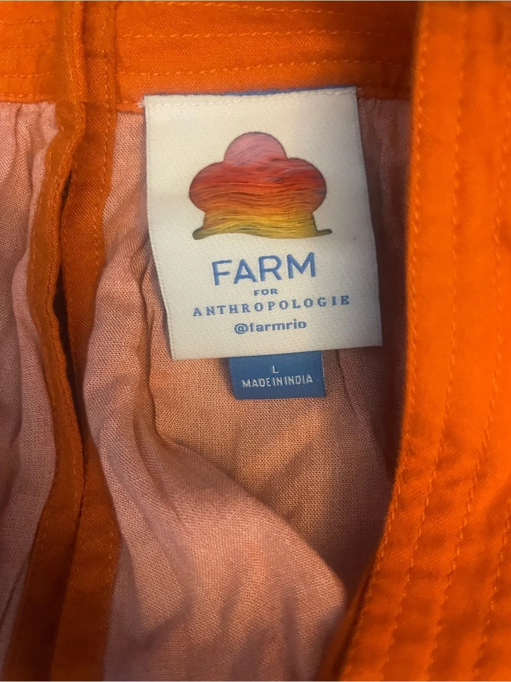 Anthropologie Farm Rio Maxi Halter Dress/Cover Up L - Picture 7 of 7